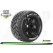 Louise 3.8" ST-Rocket MFT Tyres on (1/2 Offset) Black Rims - Glued Wheels 2Pcs