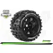 Louise 3.8" ST-Pioneer MFT Tyres on (0 Offset) Black Rims - Glued Wheels 2Pcs