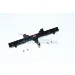 GPM Black Aluminium TRX-4 & TRX-6 Mercedes Benz Rear Bumper w/ Drop Hitch