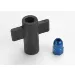 Traxxas Blue Aluminium Antenna Crimp Nut w/ 8mm Hex Wrench