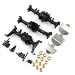 Yeah Racing TRX-6 Black Full Metal Axle Housing Upgrade Set