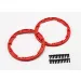 Traxxas Red Beadlock Style Sidewall Protector w/ Screws