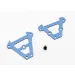 Traxxas Blue Aluminium Front & Rear Bulkhead Set