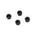 ECX 3mm Black Steel Nyloc Nuts 4Pcs