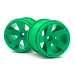 Maverick 2.8" Green 5 Spoke Rims 2Pcs