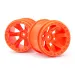 Maverick 2.8" Orange 6 Spoke Rims 2Pcs