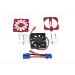 GPM Red Aluminum Motor Heat Sink w/ Cooling Fan
