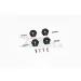 GPM Black Aluminium Front & Rear Hex Adapters 4Pcs w/ Hardware