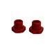 ARRMA 17mm/14.6mm Thick Red Aluminium Wheel Hexes 2Pcs