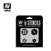 Vallejo Sci-Fi Gear Markings Stencil