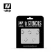 Vallejo Drum Oil Markings Stencil