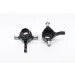 GPM Black Aluminium TT-01 Front Steering Hubs 2Pcs w/ Hardware