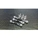 GPM Black Aluminium TT-01 Adjustable Tie Rods 3Pcs w/ Hardware