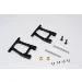 GPM Black Aluminium TT-01 Rear Lower Suspension Arms 2Pcs w/ Hardware