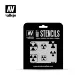 Vallejo Sci-Fi Radioactivity Signs Stencil