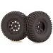 HSP 2.1" Soft Off Road Tyres w/ Foam Inserts on Black 9-Spoke Rims 2Pcs