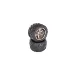 Blackzon Warrior Tyres on Dark Grey 5 Spoke Rims - Glued Wheels 2Pcs