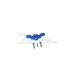 GPM Blue Aluminium Losi Mini-T & Mini-B 2.0 Front Upper Arm Tie Rods Stabilising Mount w/ Hardware