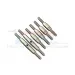 GPM Silver Losi Mini-T & Mini-B 2.0 Adjustable Turnbuckles 6Pcs w/o Ball Ends