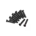 Blackzon 2.6x12mm Coarse Thread Button Head Screws 12Pcs