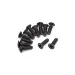 Blackzon 2.5x8mm Fine Thread Countersunk Head Screws 12Pcs