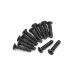 Blackzon 2.6x12mm Coarse Thread Countersunk Head Screws 12Pcs
