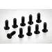 Blackzon 2.6x8mm Coarse Thread Countersunk Head Screws 10Pcs