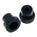Yeah Racing Black Aluminium 25T Servo Saver Inserts for Micro Servos 2Pcs