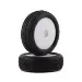 Losi 1.6" Mini-B 2.0 Front Taper Pin Off Road Tyres on White Rims - Glued Wheels 2Pcs