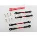 Traxxas Red Aluminium Complete Turnbuckle Set