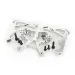 Rovan Silver Aluminium Front Shock Tower Set