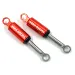Yeah Racing Red Aluminium 37mm SCX24 Internal Shocks 2Pcs w/ Hardware