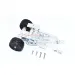 GPM Silver Aluminium Adjustable Rear Wheelie Bar w/ Wing Mount