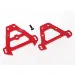 Traxxas Red Aluminium Front & Rear Bulkhead Set
