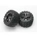 Traxxas 3.8" Talon Tyres on Black Chrome Gemini Rims - Glued Wheels 2Pcs