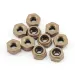 Losi Silver Aluminium 2.5mm Serrated Nyloc Nuts 10Pcs