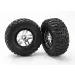 Traxxas 2.2/3.0" Kumho Tyres on Satin Chrome Split-Spoke Rims - Glued Wheels 2Pcs
