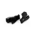 Yeah Racing Black Aluminium SCX24 Jeep Rear Bumper Mounts 2Pcs