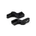 Yeah Racing Black Aluminium SCX24 Jeep Front Bumper Mounts 2Pcs