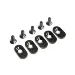Losi 5IVE-T 2.0 Black Engine Mount Inserts & Screws (20T) 5pcs