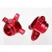 Traxxas Red 6061-T6 Aluminium Left & Right Steering Hubs