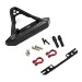 Yeah Racing Black Aluminium SCX24 Jeep Deadbolt Front Bumper Set