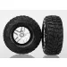 Traxxas 2.2/3.0" Kumho Ultra Soft Tyres on Satin Chrome Split-Spoke Rims - Glued Wheels 2Pcs
