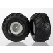 Traxxas 1.5/2.2" Monster Jam Replica Tyres on Monster Jam Replica Grey Rims - Glued Wheels 2Pcs