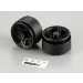 Killerbody 1.55" Black Aluminium Toyota Land Cruiser Beadlock Rims 2Pcs w/ 14mm Offset