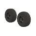 ARRMA 2.2/3.0" dBoots Fortress SC Tyres on 5 Spoke Gunmetal Rims - Glued Wheels 2Pcs