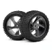 Maverick 1.9" Truggy Tyres on Black 5 Spoke Rims - Glued Wheels 2Pcs