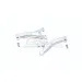 GPM Silver Aluminium Front Upper Suspension Arms 2Pcs w/ Hardware