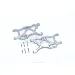 GPM Grey Silver Aluminium Rear Lower Suspension Arms Set