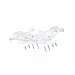 GPM Silver Aluminium Front Lower Suspension Arms 2Pcs w/ Hardware